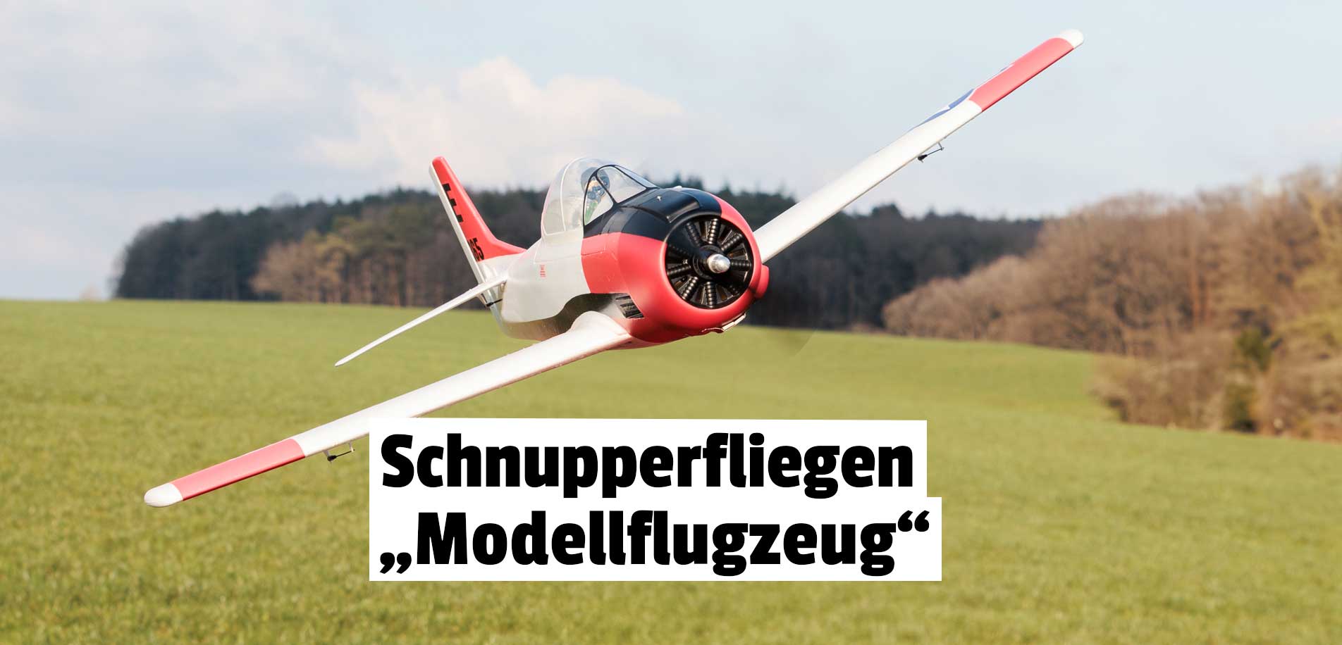 Modellflugzeug Schnupperfliegen